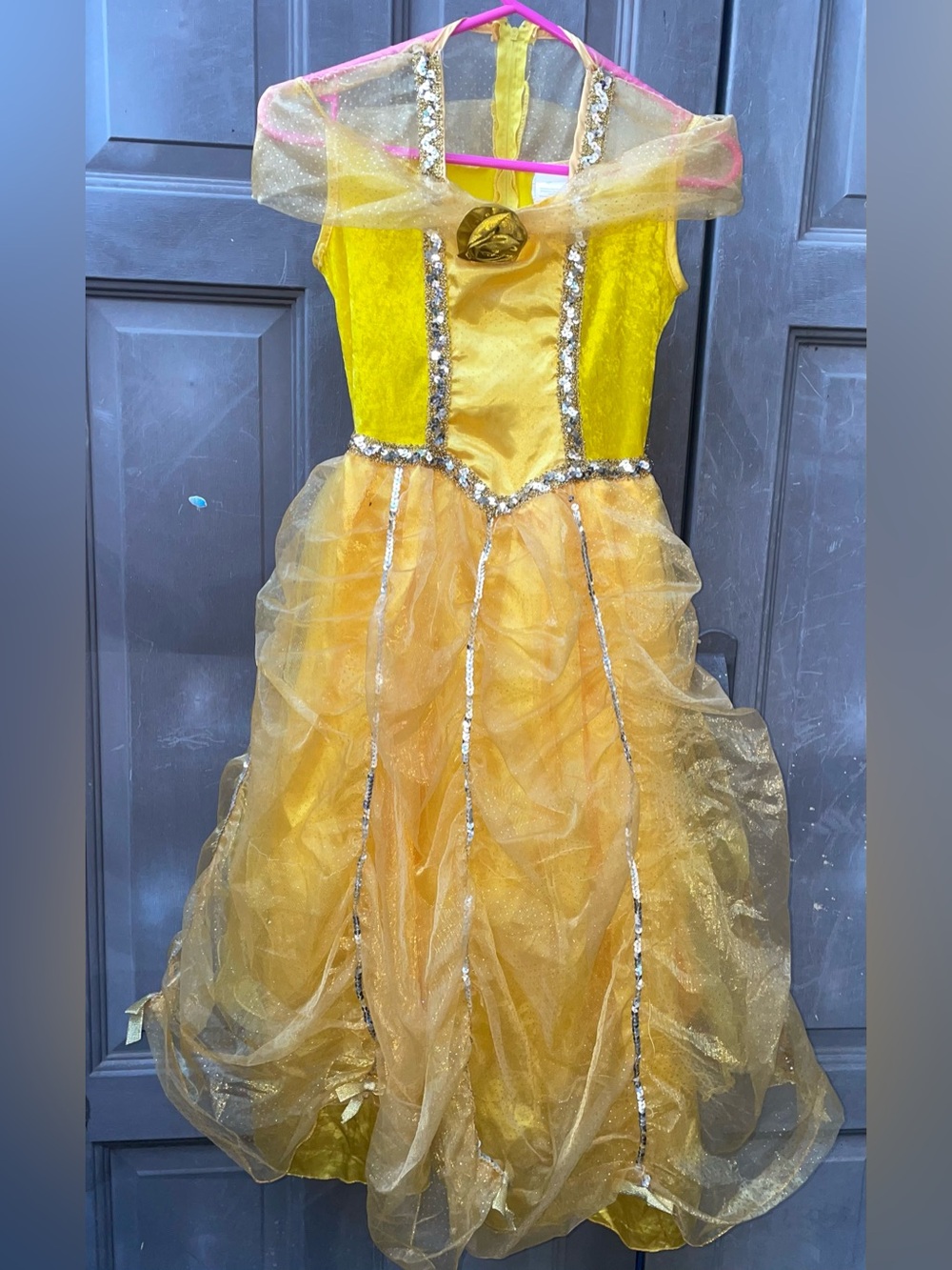 Yellow Princess Ball Gown Kids Costume